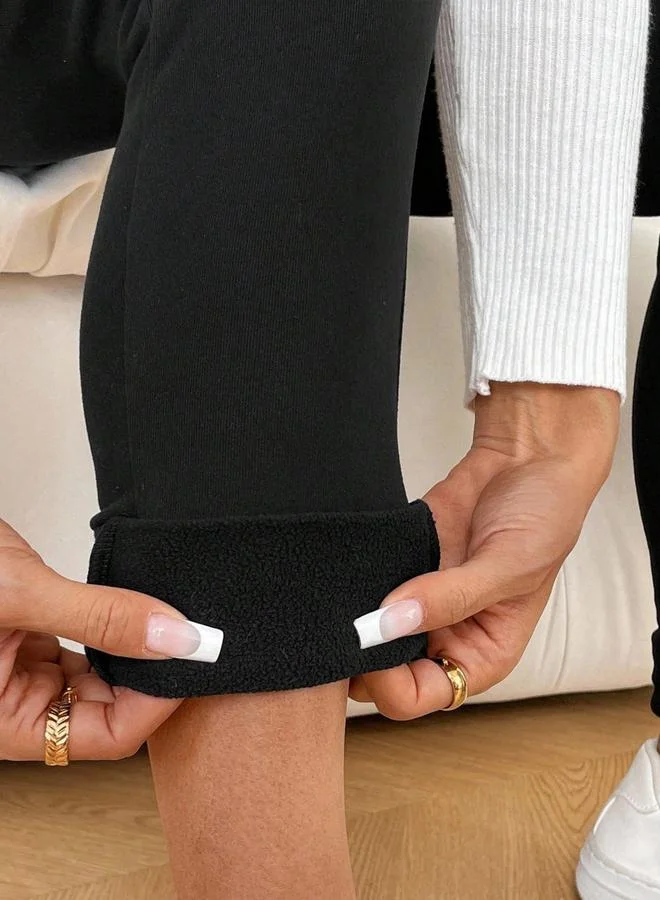Take Two  Women Solid Fleece-Lined Maternity Leggings for Women | Best Price UAE